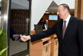 Ильхам Алиев принял участие в открытии нового центра ASAN xidmət